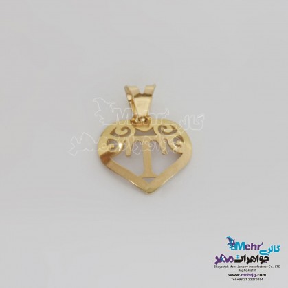 آویز طلا - طرح حروف الفبای لاتین-MM1478 آویز طلا - طرح حروف الفبای لاتین-MM1478